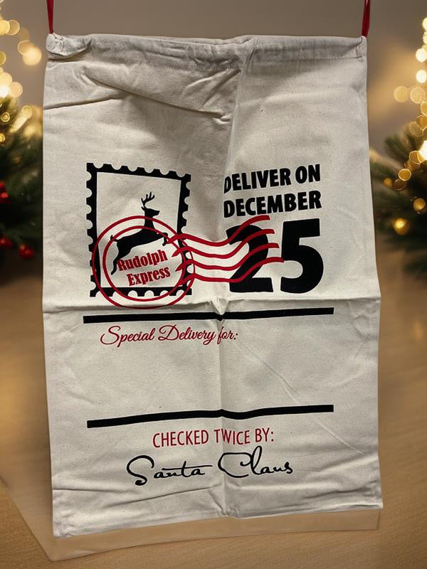 Jumbo Personalized Holiday Sack - Oversized Christmas Gift Bag 🎅🎄