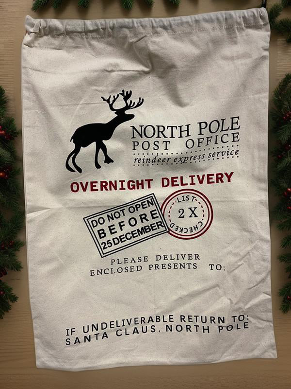 Jumbo Personalized Holiday Sack - Oversized Christmas Gift Bag 🎅🎄