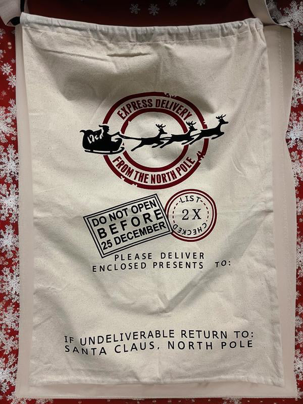 Jumbo Personalized Holiday Sack - Oversized Christmas Gift Bag 🎅🎄