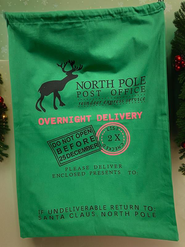 Jumbo Personalized Holiday Sack - Oversized Christmas Gift Bag 🎅🎄