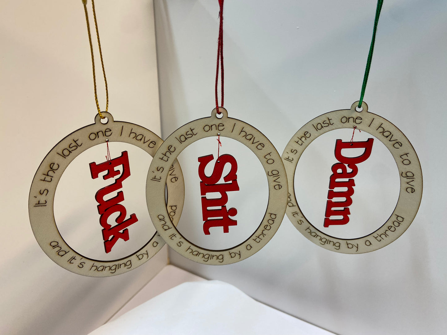 "Hanging by a Thread” Ornament