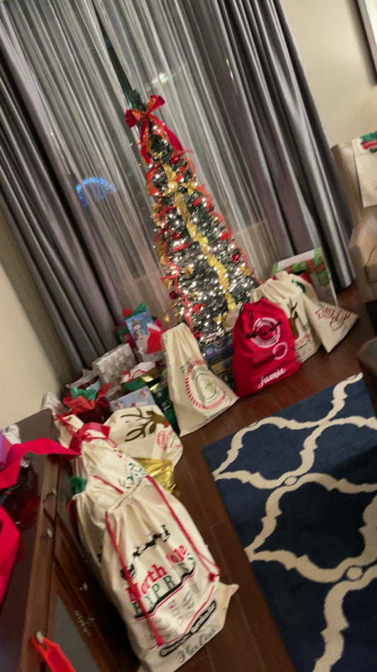 Jumbo Personalized Holiday Sack - Oversized Christmas Gift Bag 🎅🎄